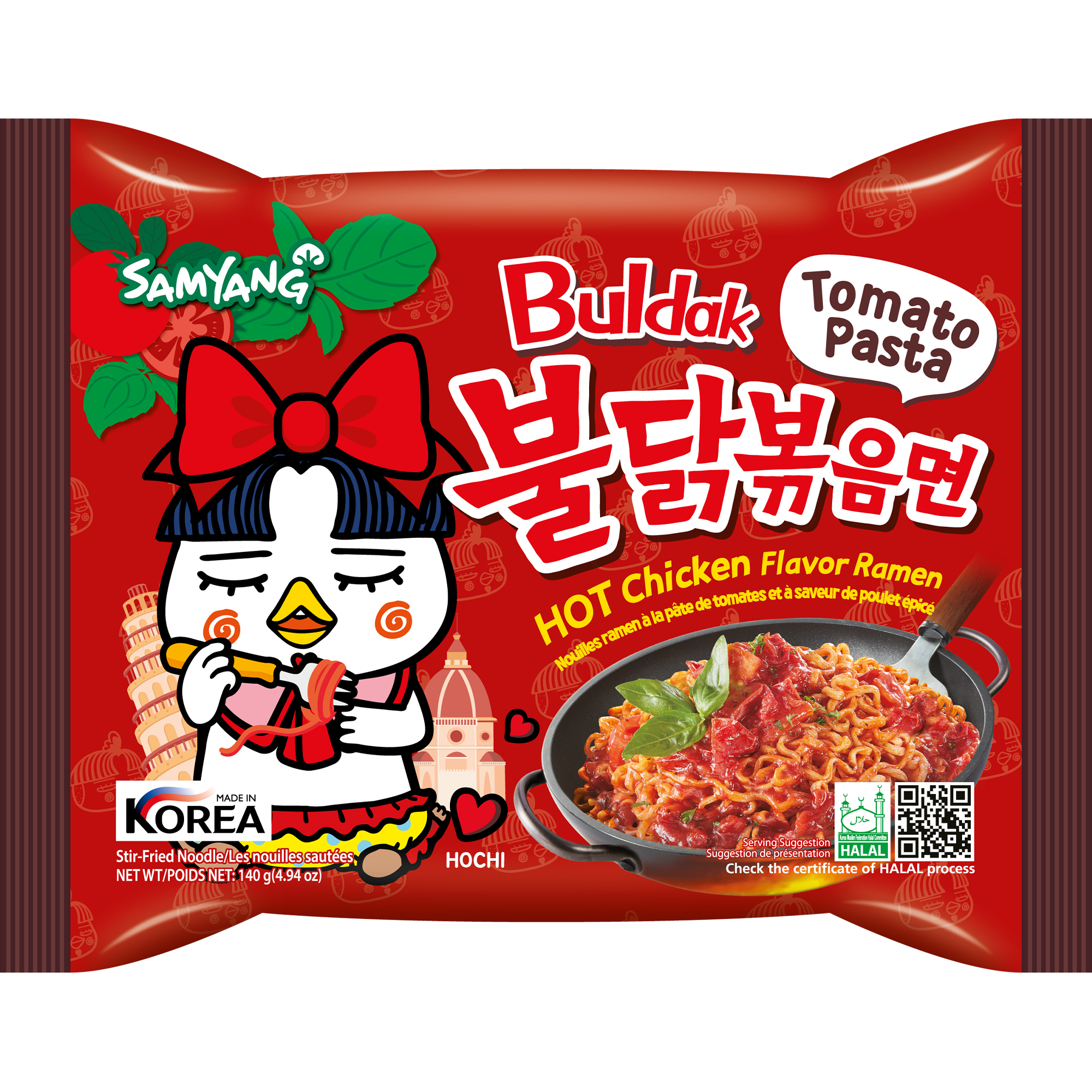 Buldak Spicy Ramen Tomato Pasta